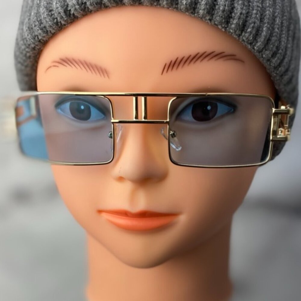 Square Gold Frame Sunglasses - Picture 7 of 7